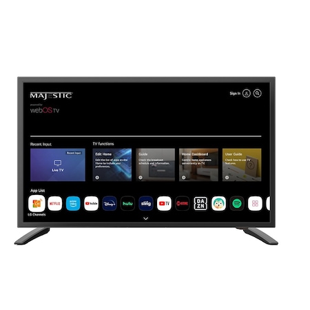 Majestic Global Usa Majestic 19in 12V Smart LED TV WebOS, Mirror Cast &amp; Bluetooth - North America Only MJSLT190U